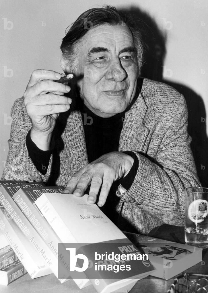 Writer Lucien Bodard Received The Goncourt Prize November 1981 (b/w photo)