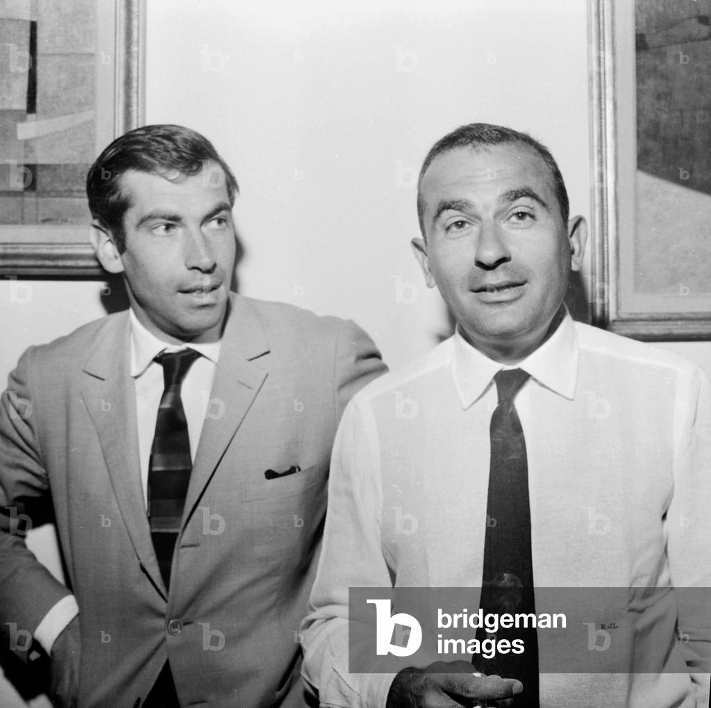 Director Roger Vadim and Producer Raoul Levy August 16, 1961 (b/w photo)