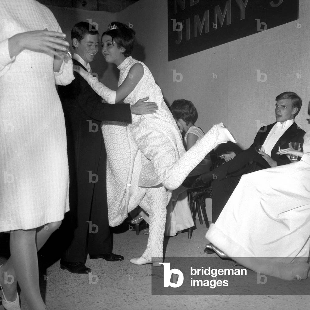 Ball of The Debutantes in Chaillot Palace in Paris on October : Dominique Battistini (b/w photo)