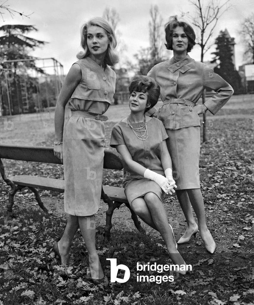 Presentation of Mac Douglas fashion in Paris, November 22, 1960 (b/w photo)