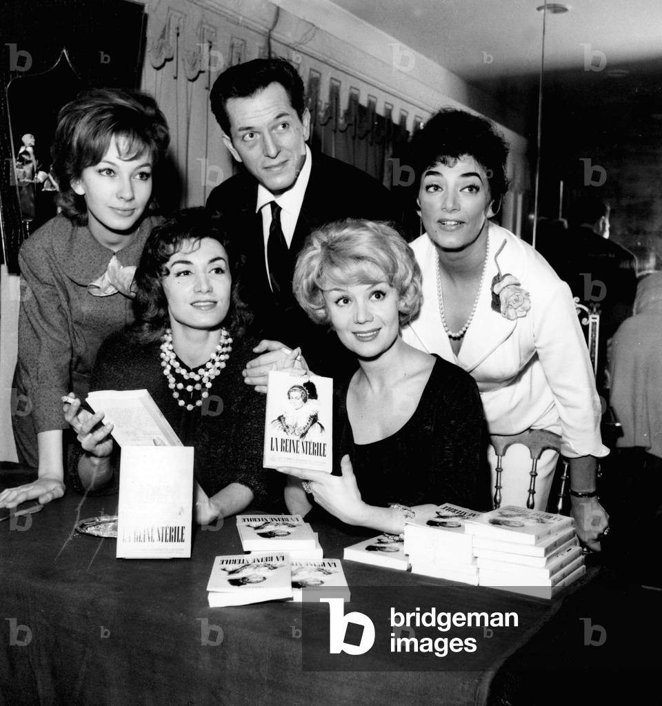 Dany Saval, Gil Delamarre, Micheline Dax, (And Seated) Colette Duval and Jacqueline Gauthier at Release of Book 