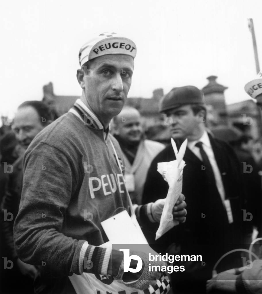 English Cyclist Thomas Simpson April 09, 1967 (b/w photo)