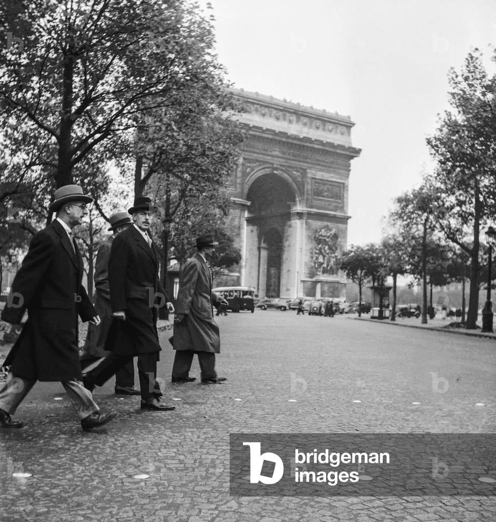 UNO General Assembly, Paris : Dean Acheson, American Secretary of State, November 1st, 1951 (b/w photo)