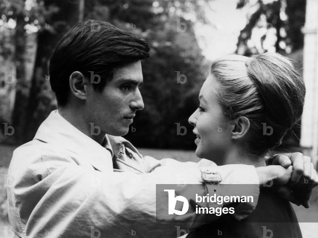 The Seven Deadly Sins : Pride Film Set of Rogervadim With Marina Vlady and Sami Frey, in 1961 (b/w photo)