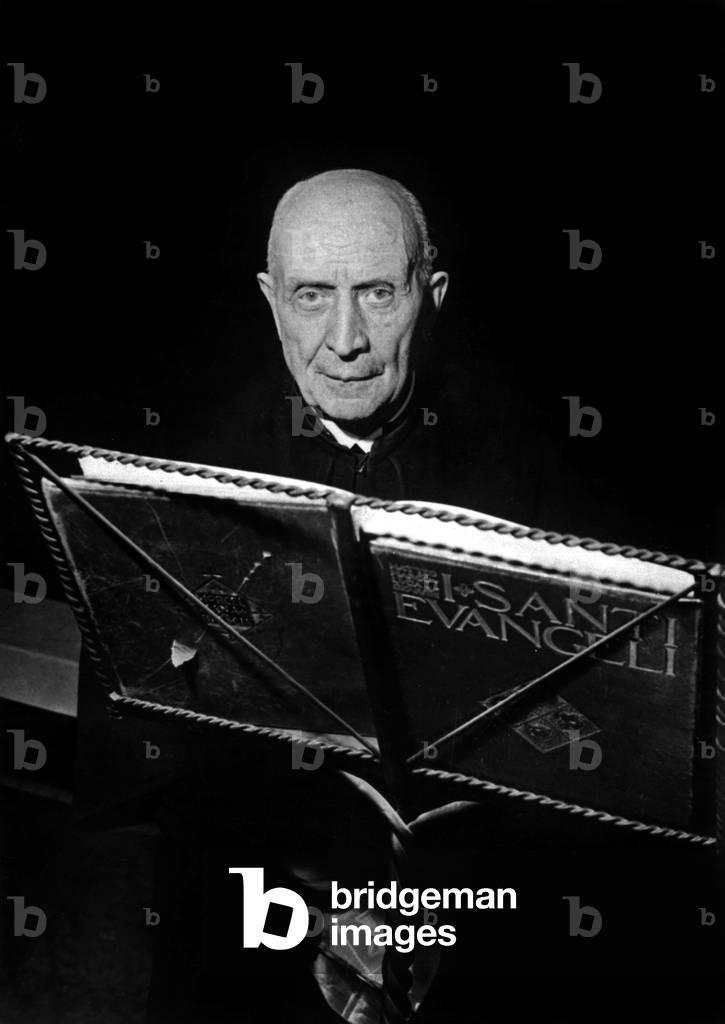 Italian Cardinal Giulio Bevilacqua (1881-1965) January 26, 1965 (b/w photo)