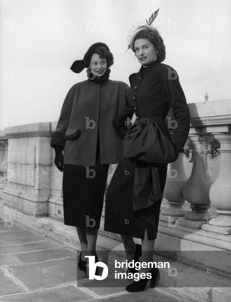 Autumn Fashion By Pierre Clarence August 13, 1948 (b/w photo)