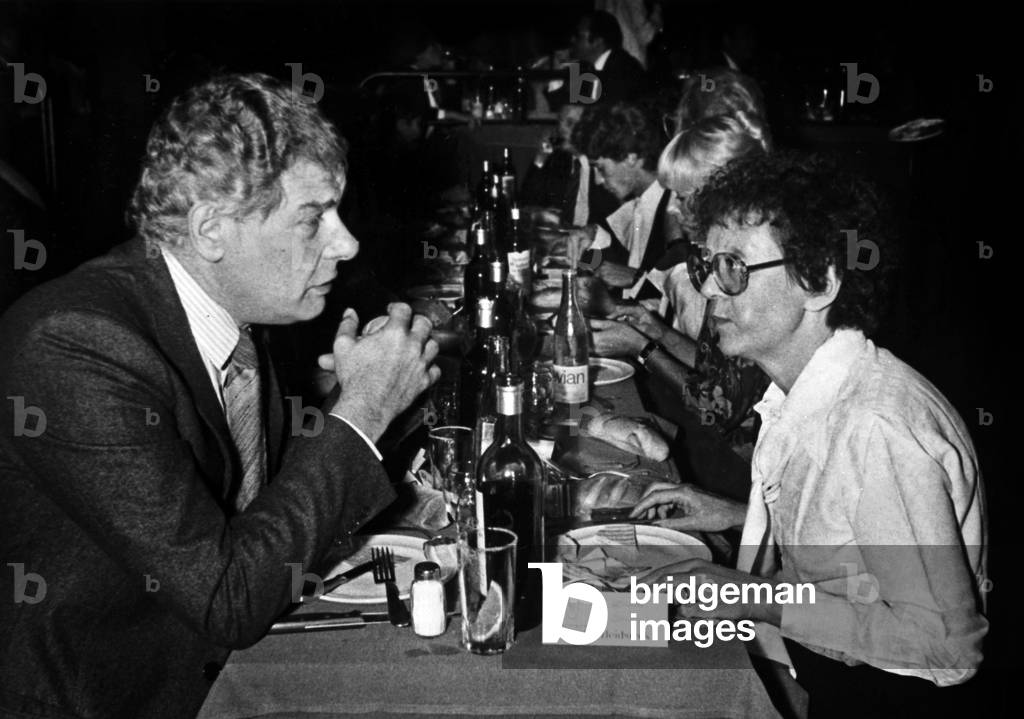 Opening of Cotton Club, Paris, September 28, 1979 : Jean Amadou and his Wife (b/w photo)