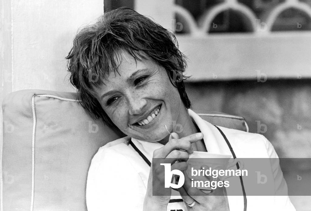 French Actress Marlene Jobert January 23, 1974 (b/w photo)