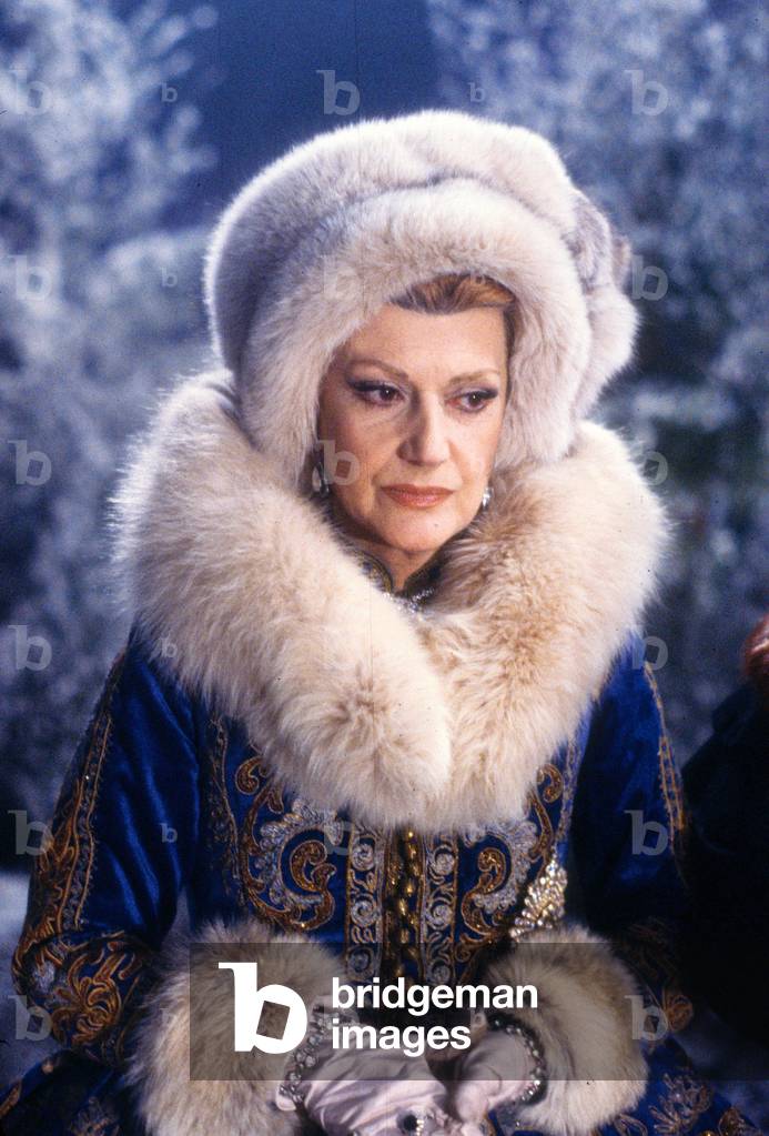 L'actrice française Rosy Varte joue CatherineDerussie pour le programme télé d'Armandridel. Joinville studio, France, 11 février 1981. (photo)