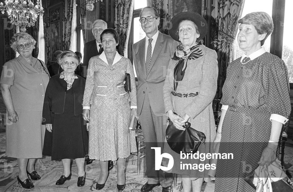 Simone Veil et Jacques Chirac