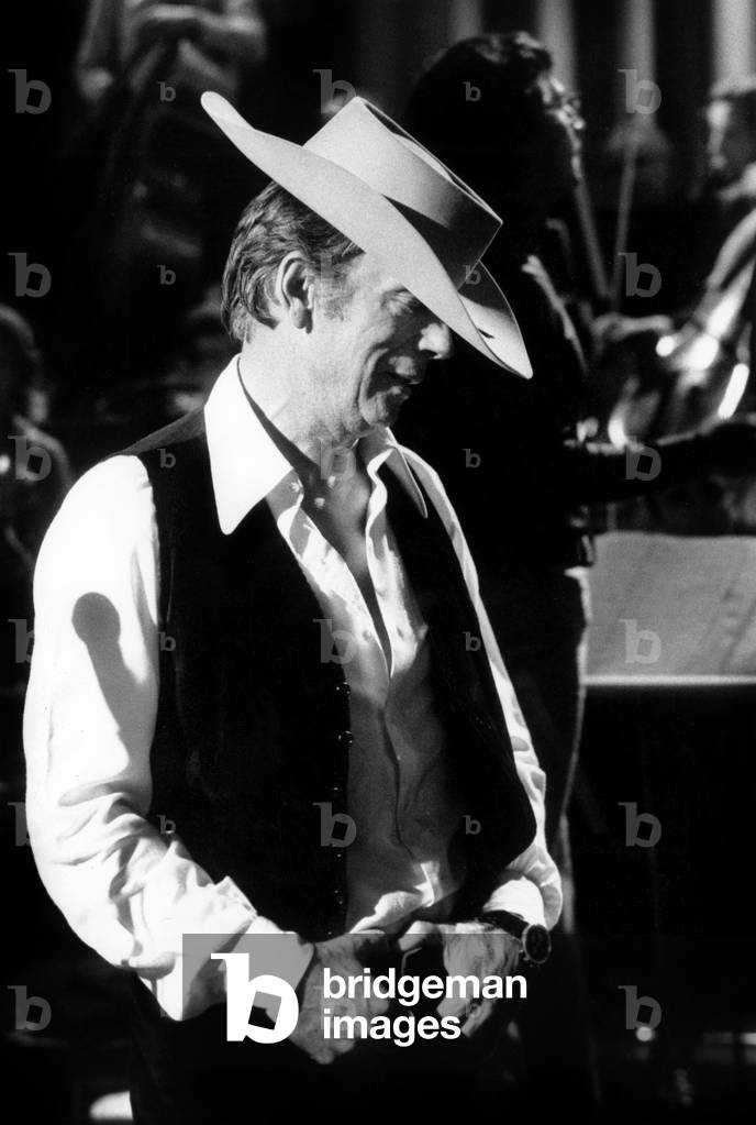 Yves Montand during TV Programme 