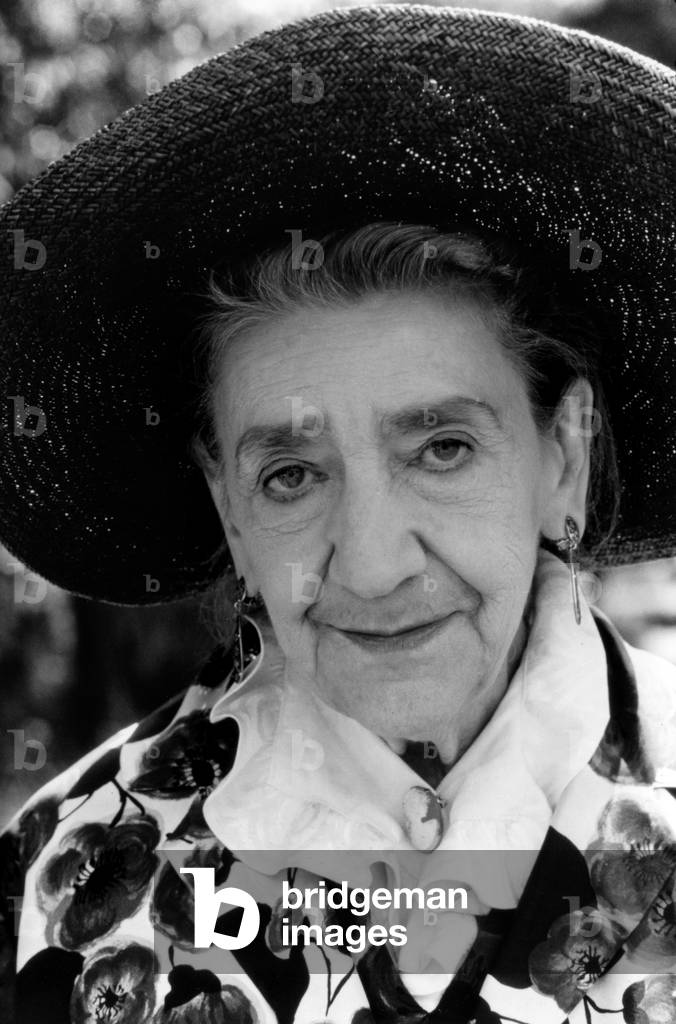 The Comedian And Playwright Muse Dalbray (Georgette Celine Corsin 1903-1998) C. 1972 (b/w photo)