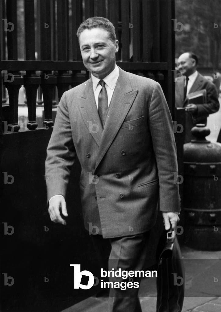 Doctor Lacour Arriving At The Palace Of Justice To Be Heard For The Complaint Of Slanderous Denunciation He filed On June 5, 1961 (b/w photo)