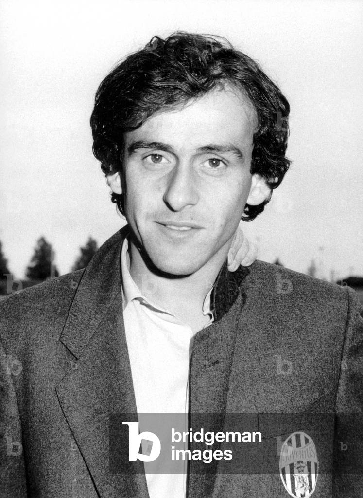 Michel Platini, Leader of France Football Team and Footballer of The Juventus of Turin in Italy, September 1984 (b/w photo)