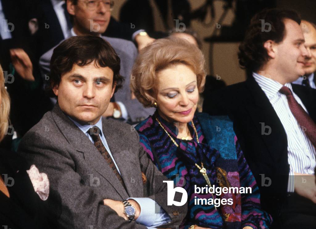 Eve Barre (Raymond Barre'S Wife) and her Sons Olivier and Nicolas during TV Programme 