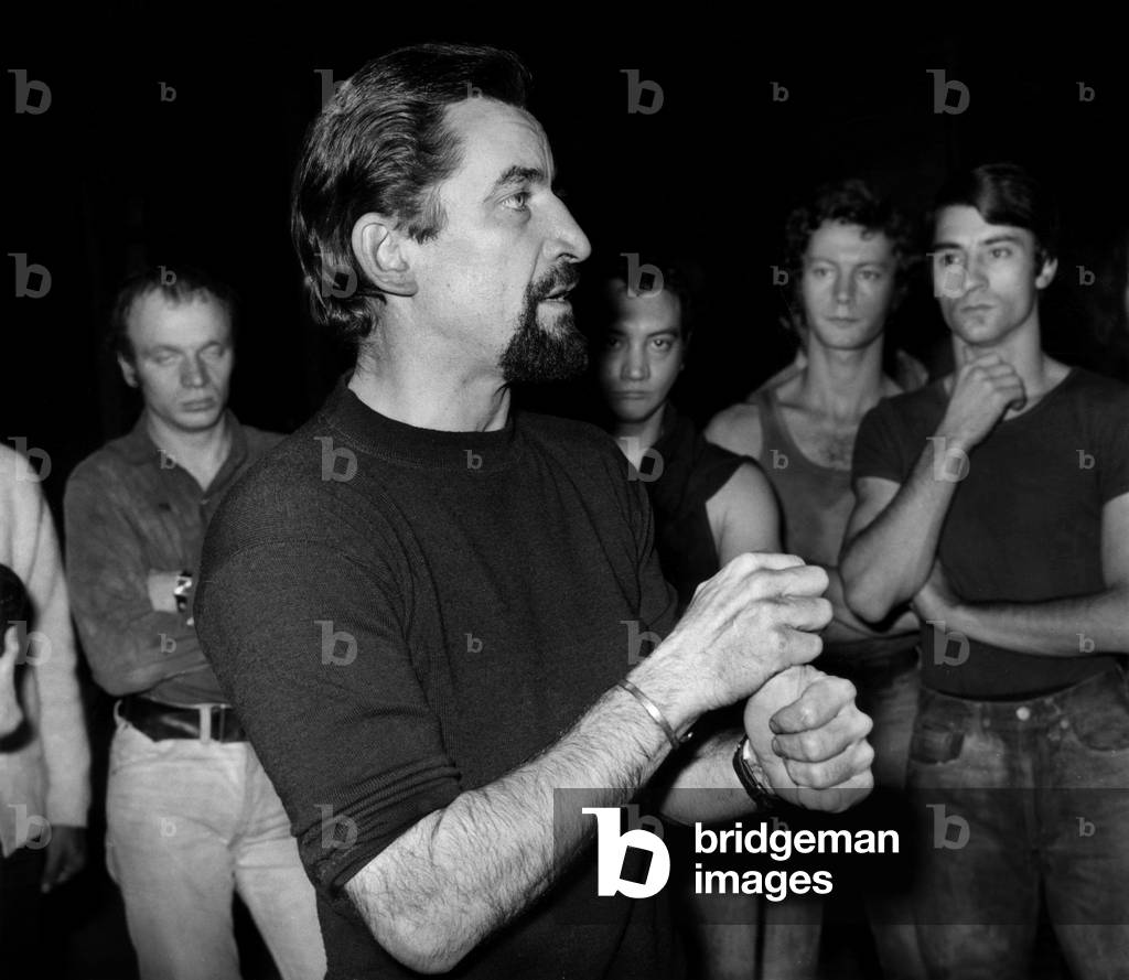 French Choreographer Maurice Bejart during Rehearsals For Ballet 