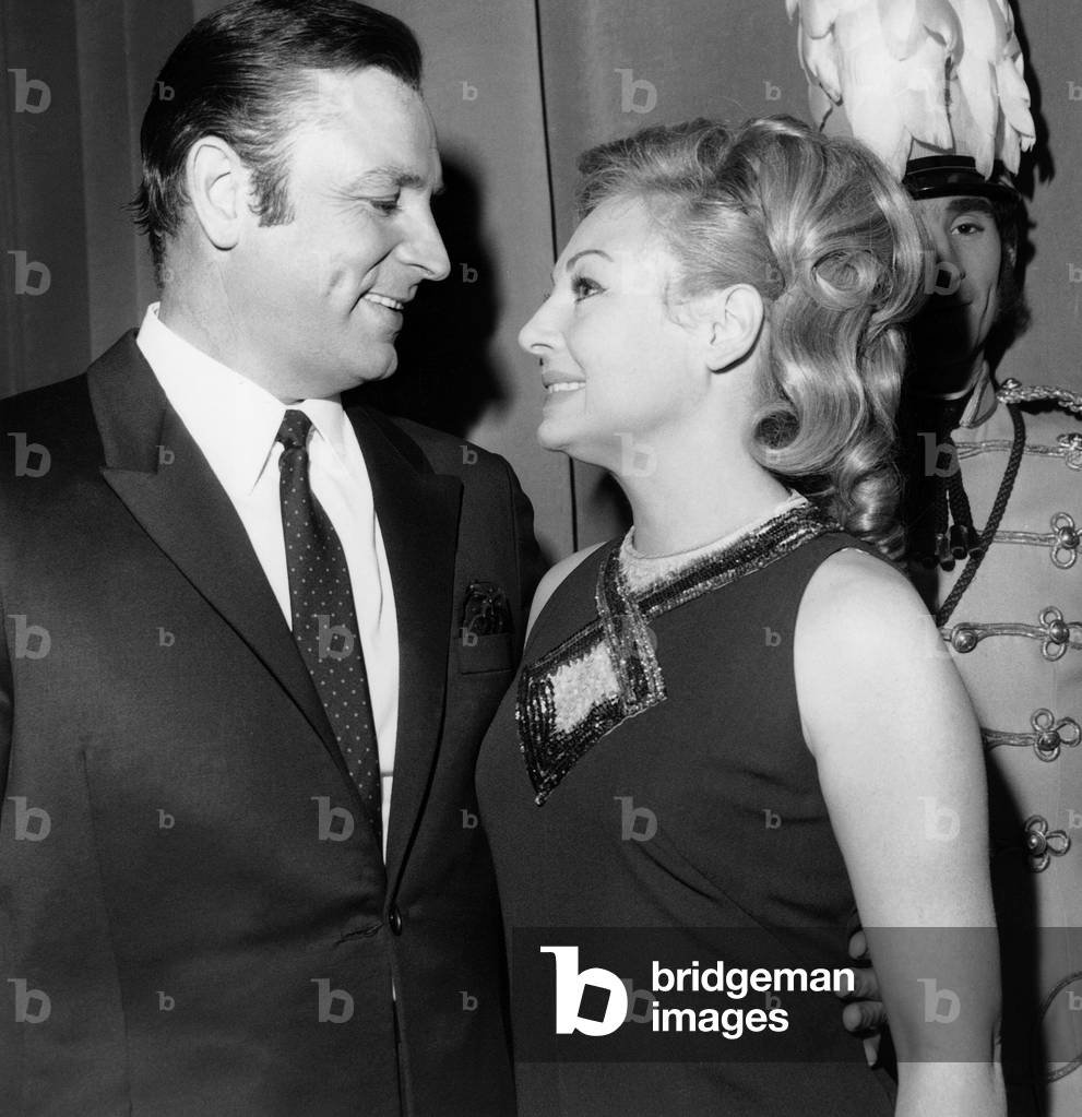 Opera Singer Marcel Merkes and Soprano Singer Paulette Merval February 1968 (b/w photo)