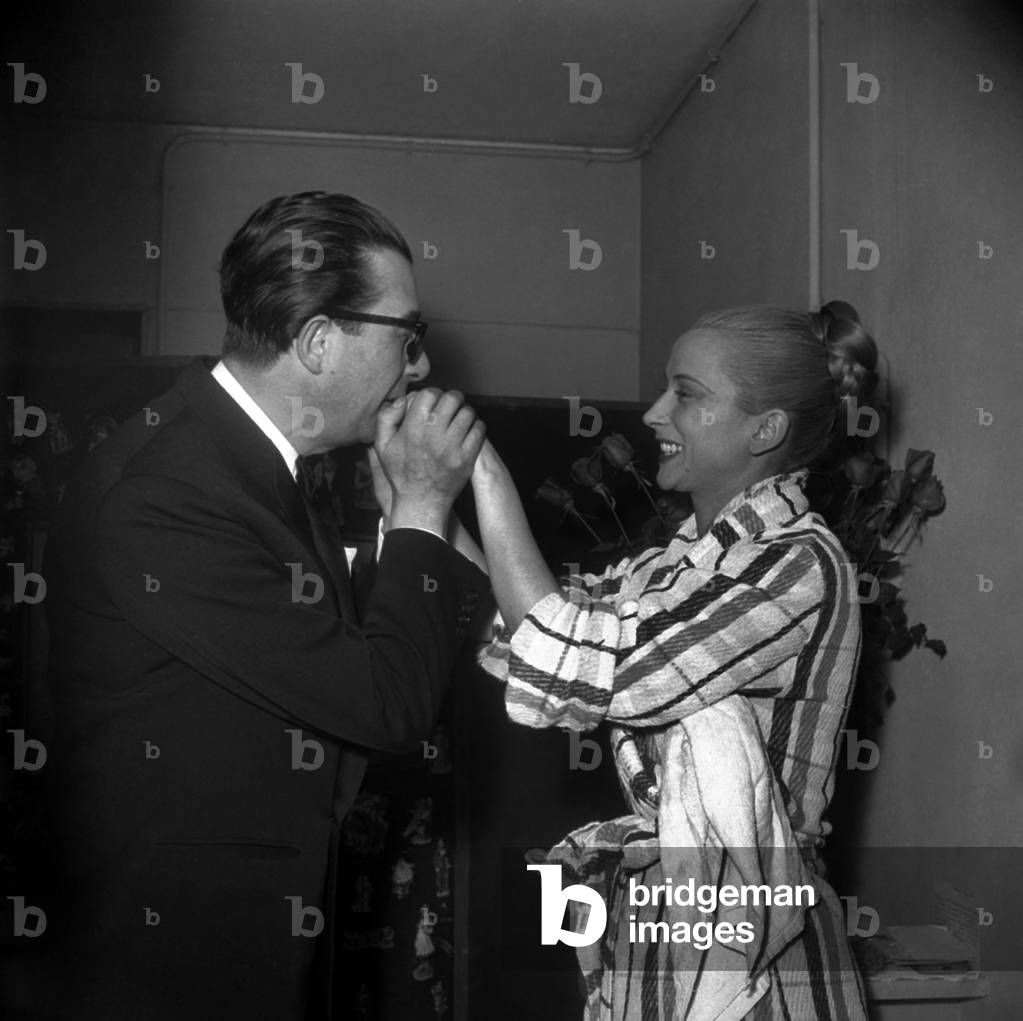 Claude-Andre Puget And Renee Faure, March 5, 1948\Rneg: 6064 (b/w photo)