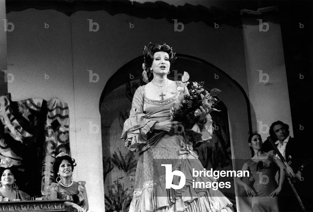 Maria Candido In “La Belle de Cadiz” August 10, 1979. Neg: Cx11854 (b/w photo)