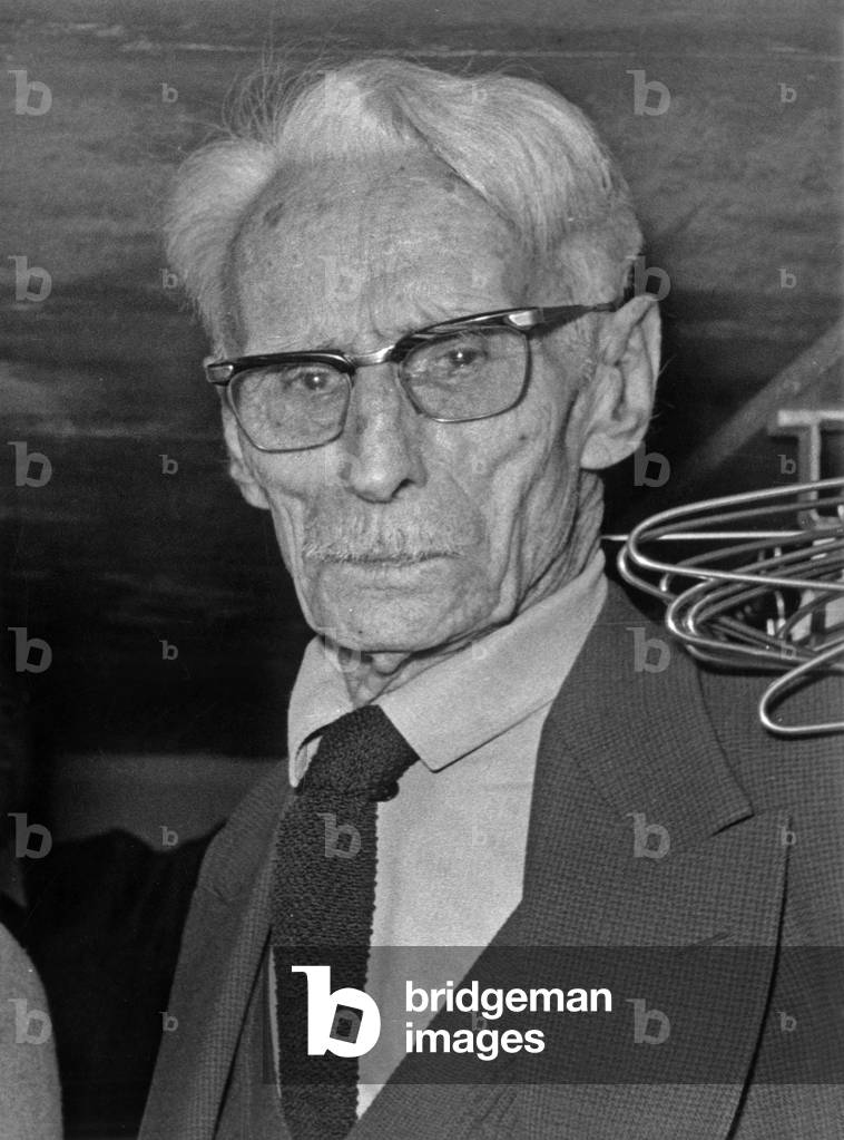 Henri De Monfreid (1879-1974) Attending A Concert of Francegall in Paris February 10, 1966 (b/w photo)