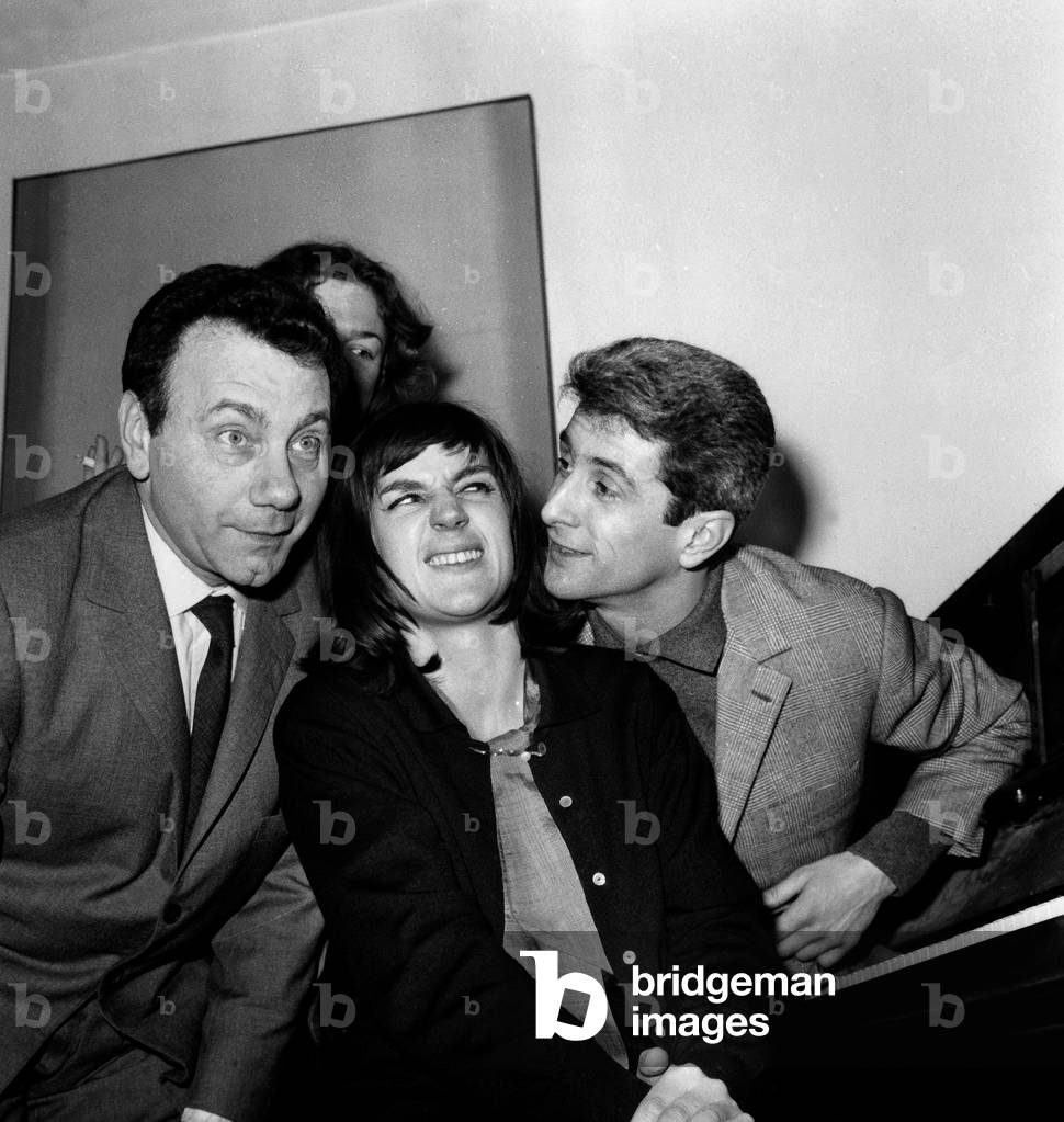 French Singer Anne Sylvestre Received Song Prize February 5, 1962 (b/w photo)
