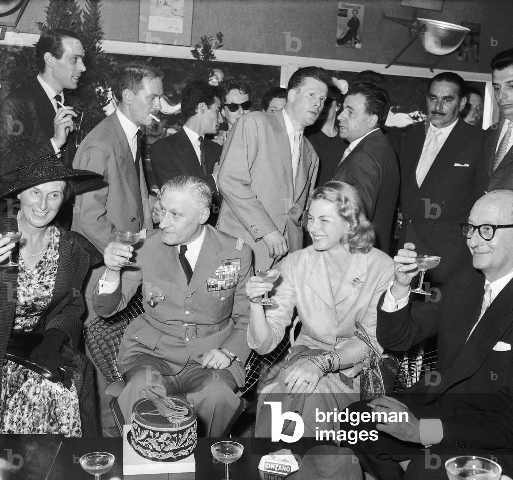 Ms. Leclerc Le General Ganeval Ingrid Bergman and Gilbert Jules