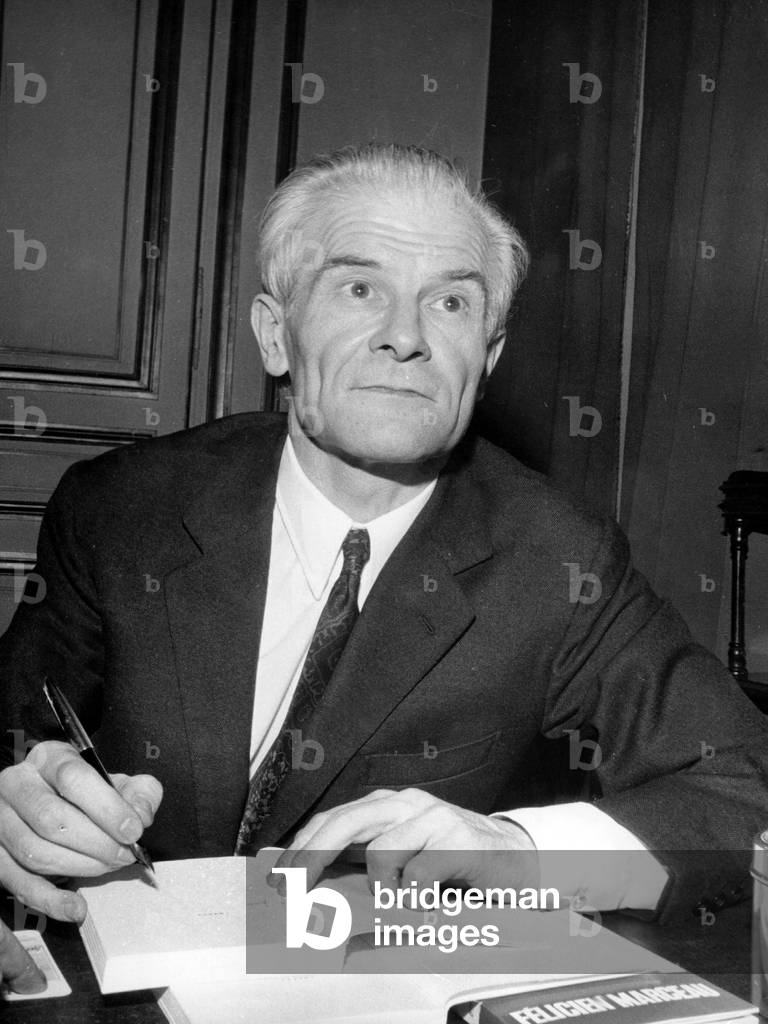 Writer Felicien Marceau Received The Goncourt Prize November 17, 1969 (b/w photo)