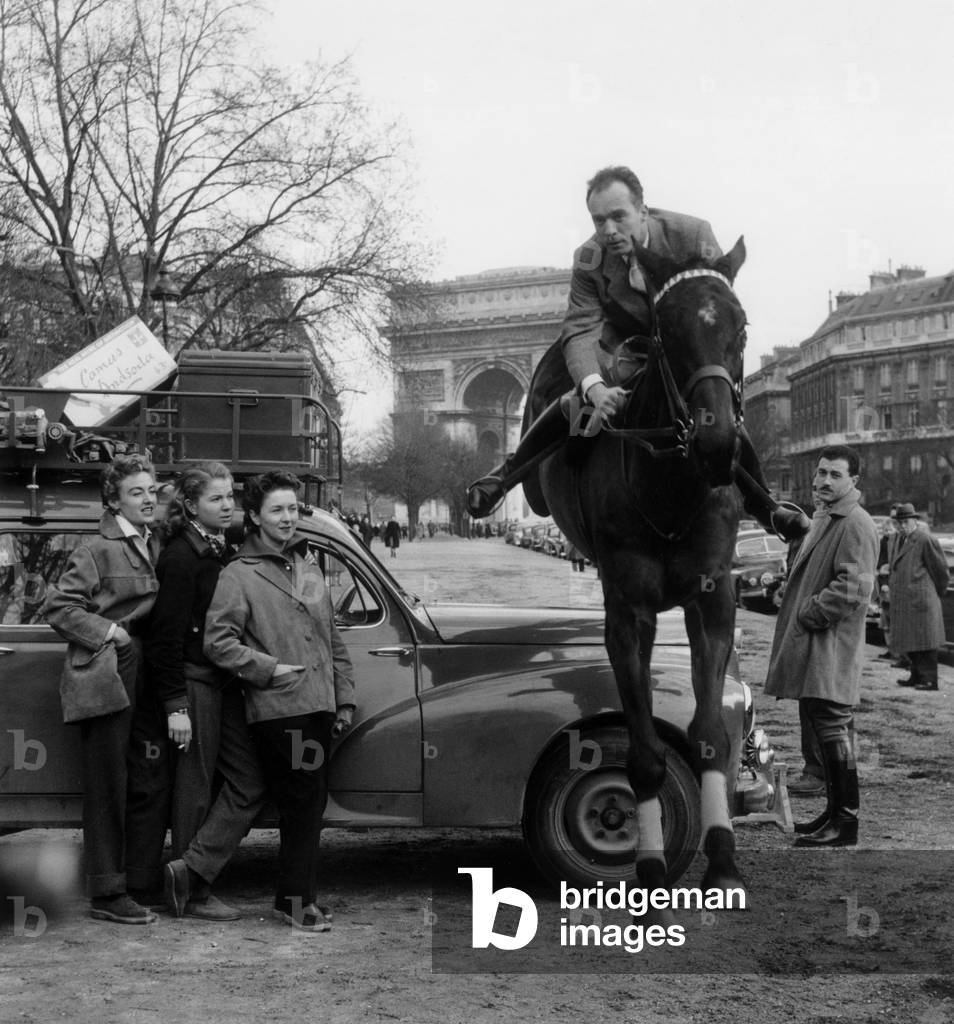 La Cruise Du Charme France Degaud Michele D Orgeix And Janine Delbert Chevalier D Orgeix December 28, 1955 (b/w photo)
