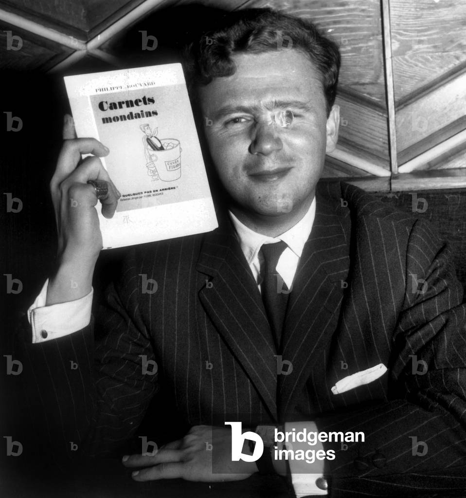 Young Journalist Philippe Bouvard Receiving The 