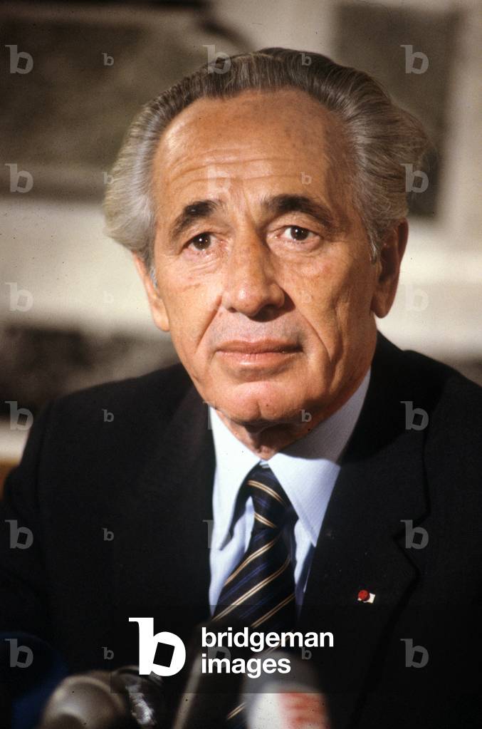 Shimon Peres Prime Minister of Israel A L Elysee December 6, 1984 (photo)