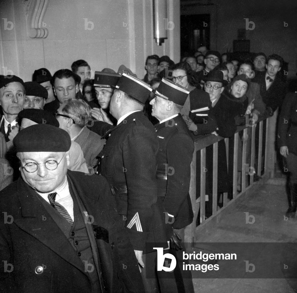 Trial of Victor Kravchenko in Paris January-April 1949 : Former Soviet Senior Civil Servant Victor Andreievitch Kravchenko Who Took Refuge in The Usa here Sue Communist Newspaper Les Lettres Francaises For Libel (b/w photo)