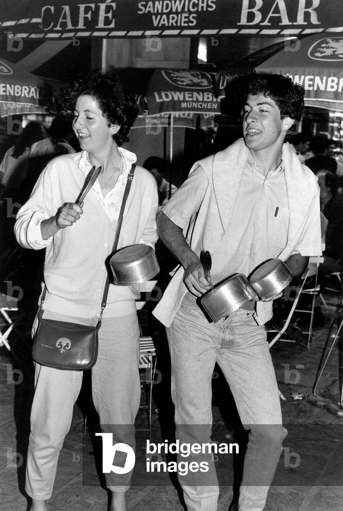 Music Fair in Paris June 22, 1983 (b/w photo)
