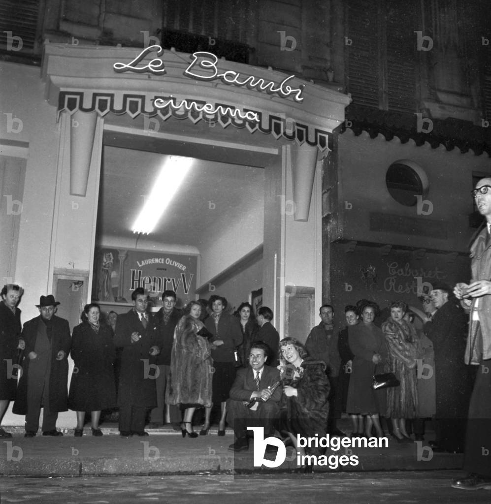 French Actress Junie Astor (Foreground) at Opening of A Movie Theater (