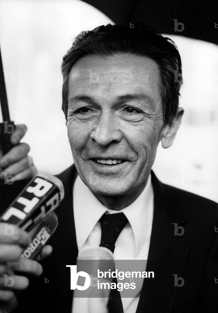Secretary General of the Italian Communist Party Mr Enrico Berlinguer 31 March 1982 After his interview with French Socialist Leaders A L Elysee (b/w photo)
