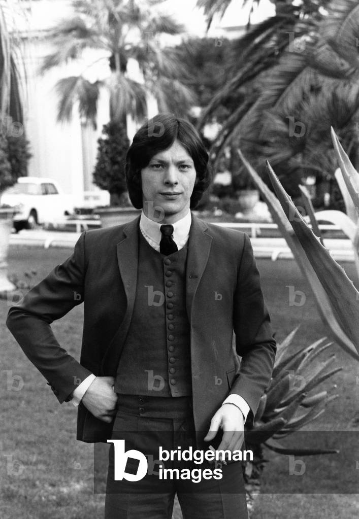 Herbert Leonard A Cannes Lors Du Midem Le 21 Janvier 1969 Neg:Cx3015 --- French Singer Herbert Leonard during Record Festival in Cannes January 1969 (b/w photo)