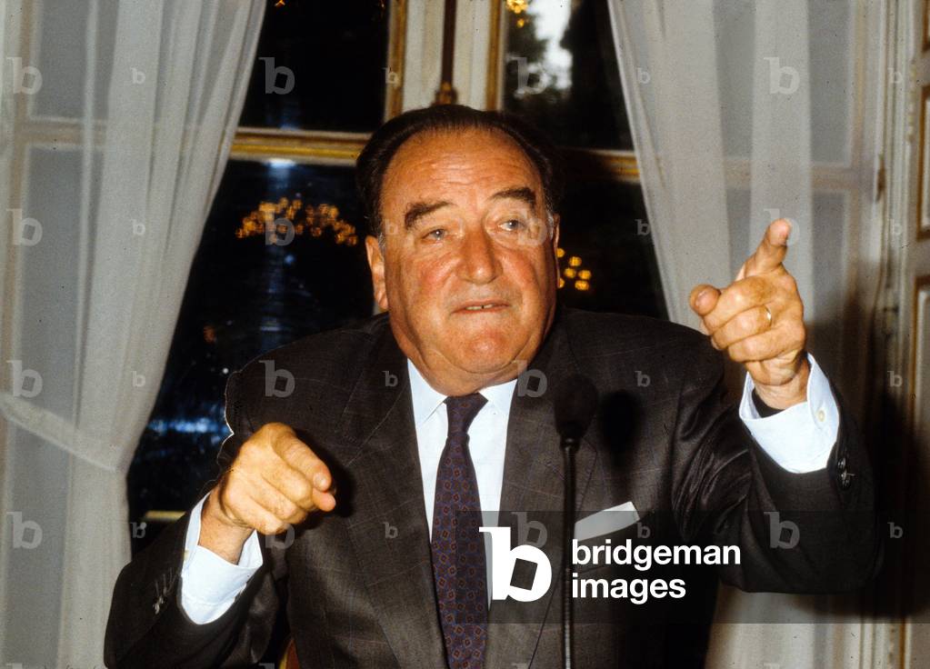 Maurice Faure, French Minister of Public Facilities and Housing September 22, 1988 (photo)