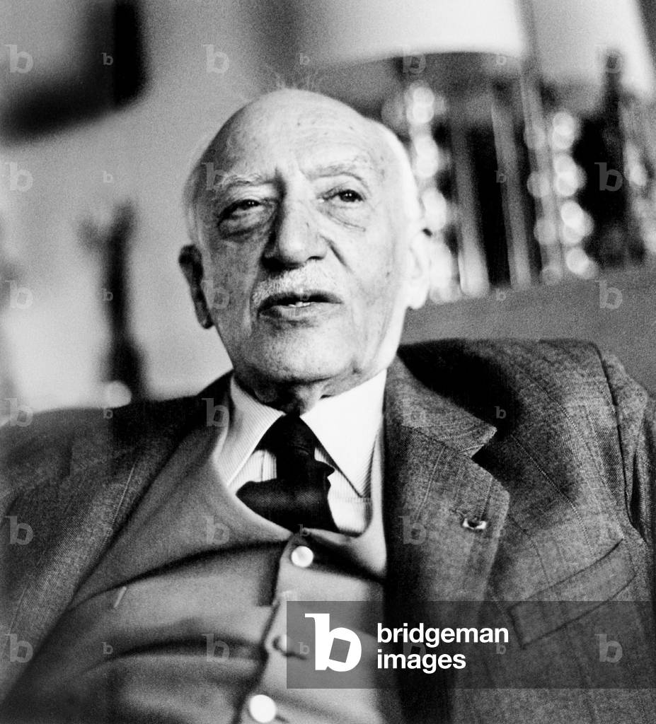 French Writer Andre Maurois (1885-1967) Real Name Emile Herzog in 1962 (b/w photo)