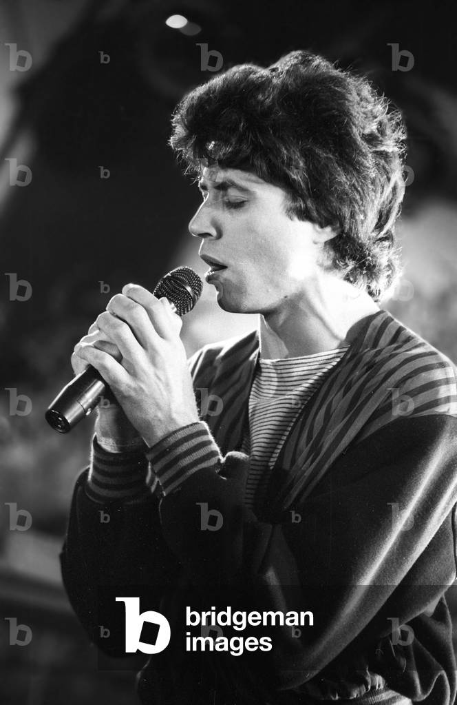 French Singer Jean Luc Lahaye during TV Programme 