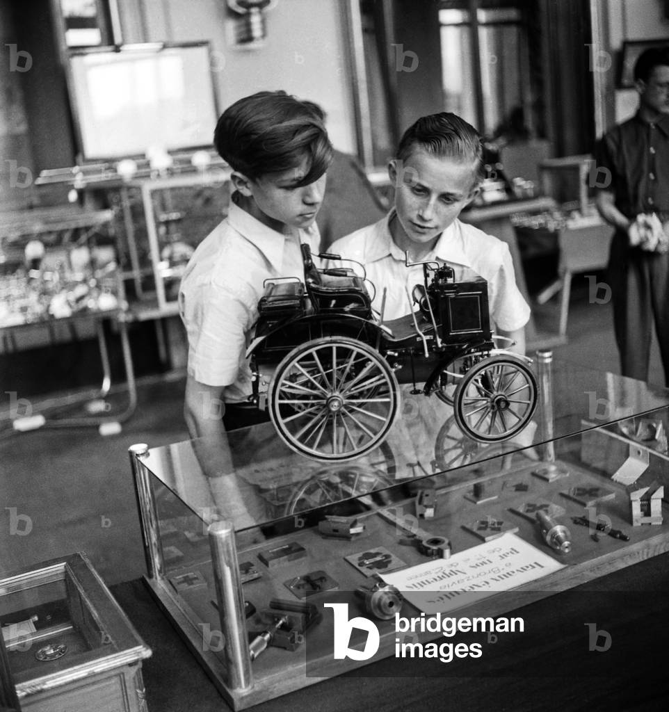 Exhibition of The Metallurgy Centres in Puteaux (Near Paris) June 3, 1947 (b/w photo)