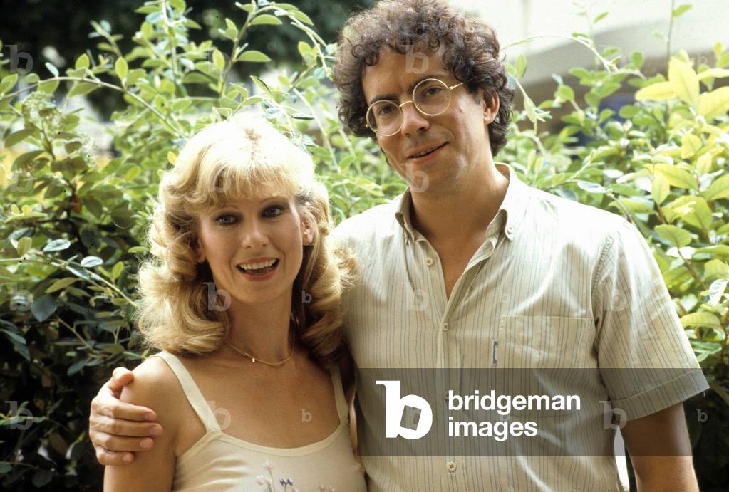 Le telefilm L'amour sage avec Amelie Prevost (Annie) et Henri Courseaux (Nicolas) en mars 1984. (photo)