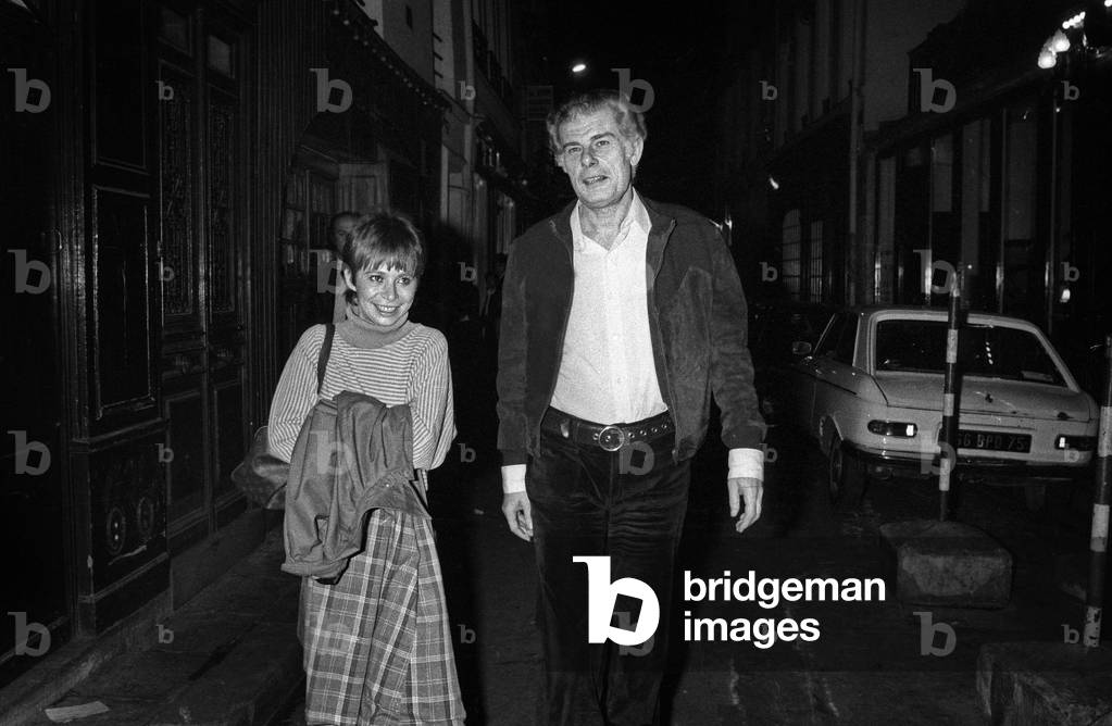 Jean Amadou With A Friend, October 14, 1977 (b/w photo)