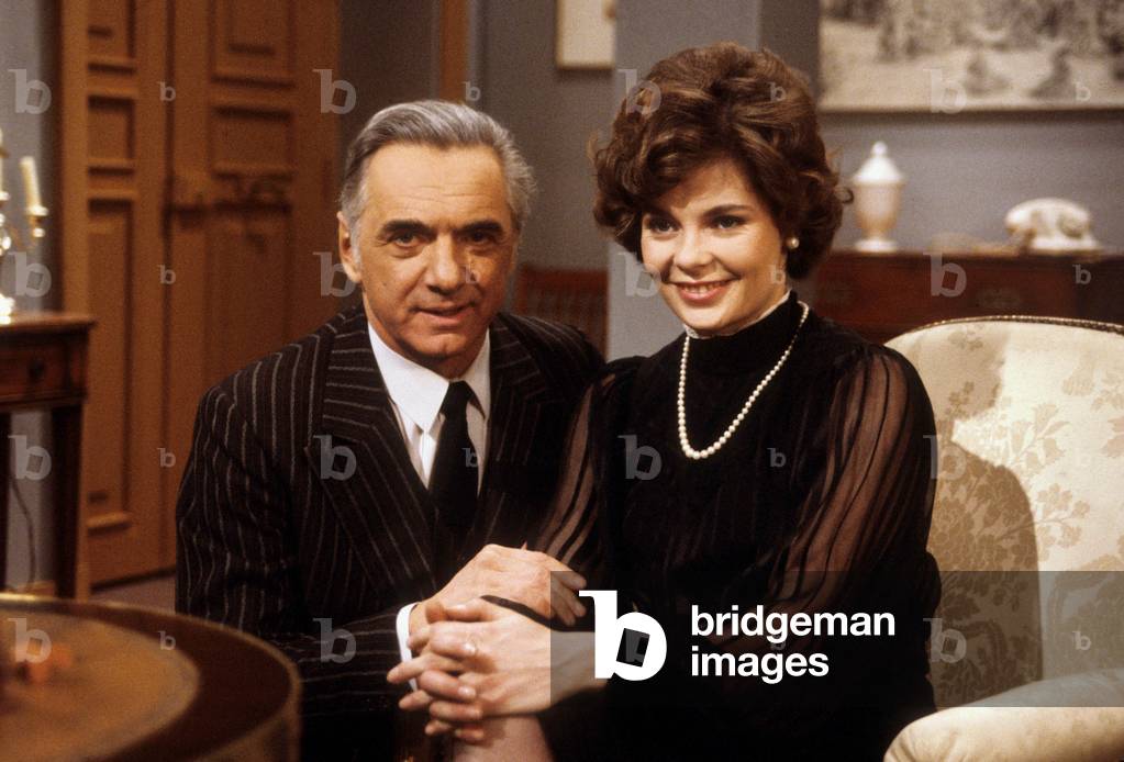 The Telefilm “The 5 Fingers Of The Hand” With Nathalie Juvet And Andre Fabien In February 1984 (b/w photo)