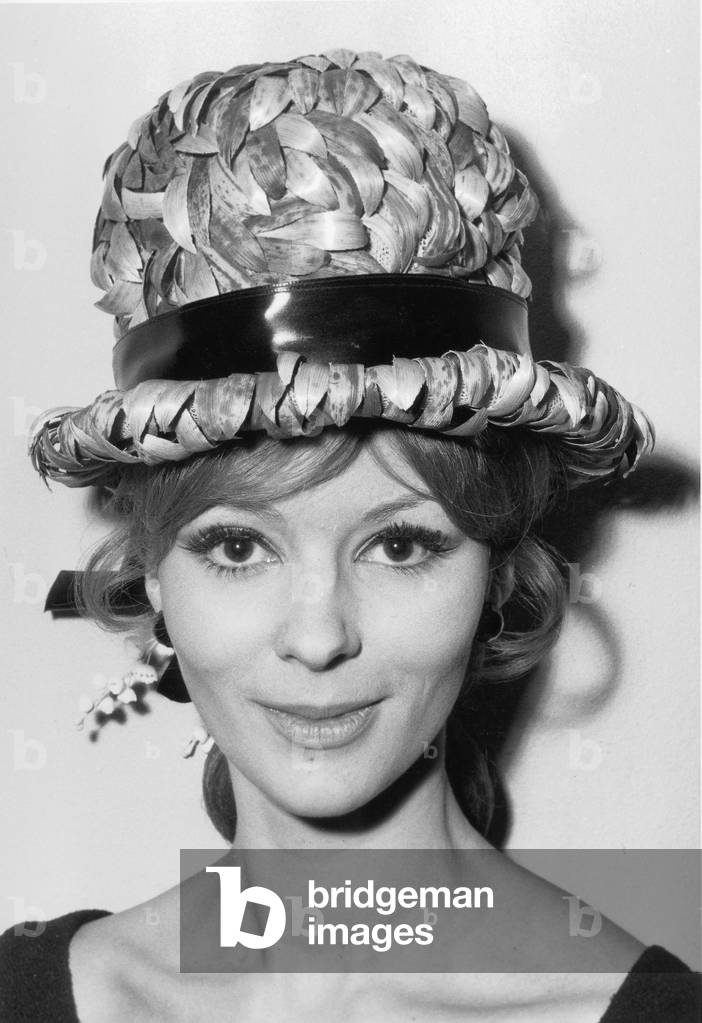 Hat By Jean Barthet, Paris, January 1963 (b/w photo)