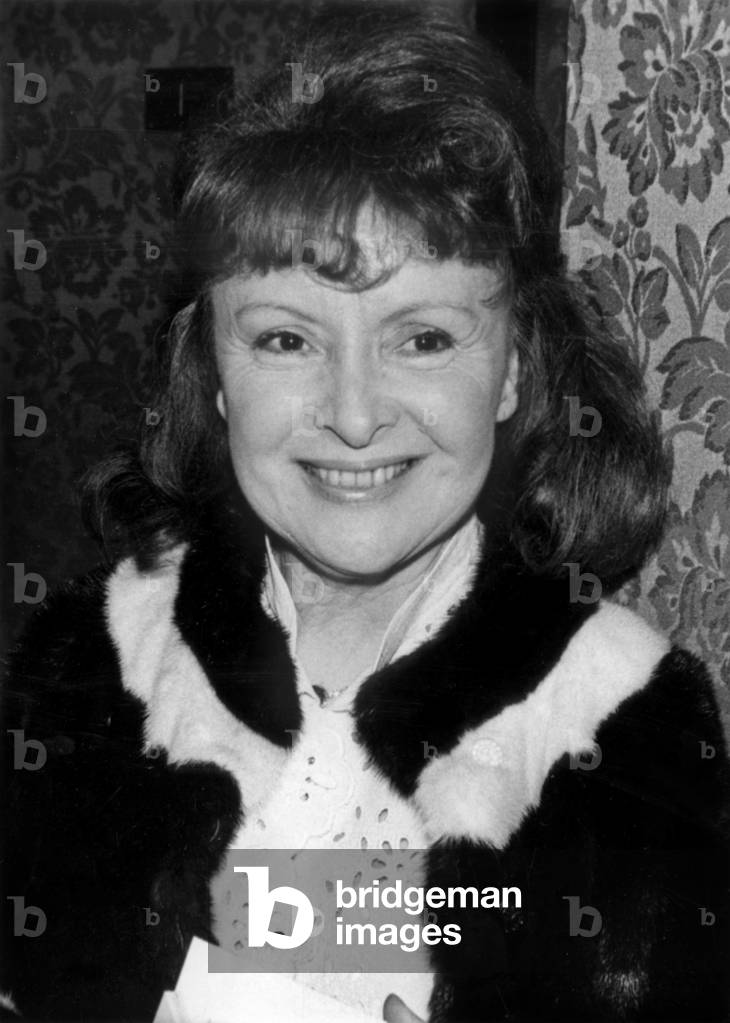 Odette Joyeux (1914-2000) French Actress in 1976 (b/w photo)