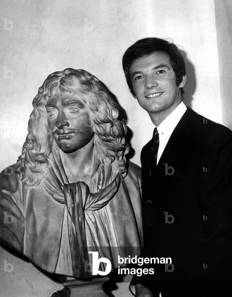 Jean Pierre Barlier Second Prix De Comedie Moderne At the Conservatoire Competition, He Just Signed His Engagement At The French Theatre On September 20, 1966 (b/w photo)