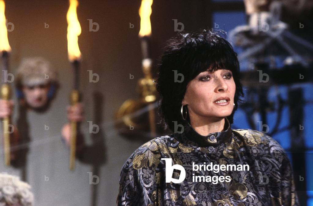 French Singer Valerie Lagrange in November 1985 (photo)