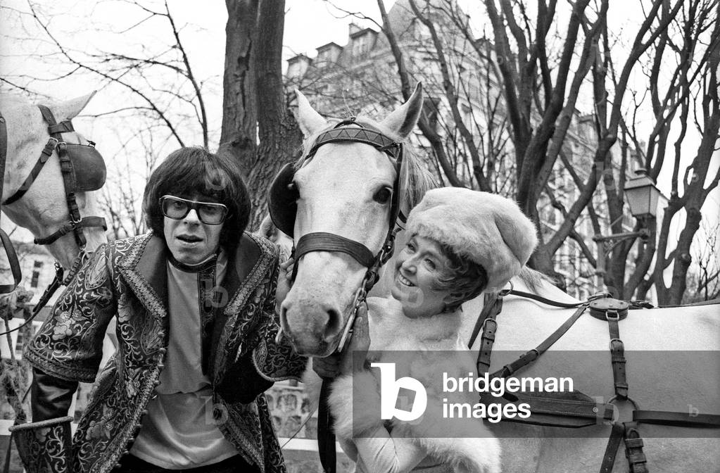 Patrick Topaloff and Mick Micheyl during Recording of TV Programme 