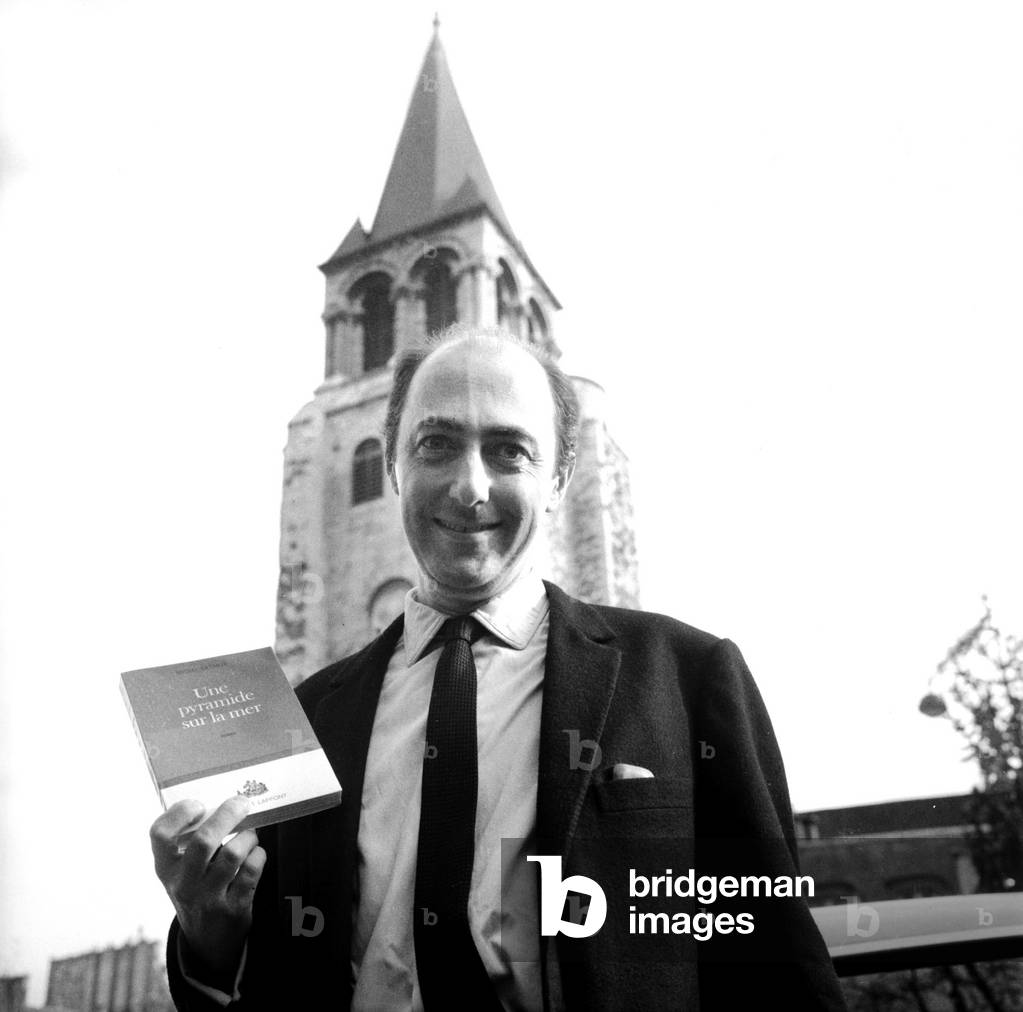 French Writer Michel Bataille in Paris January 31, 1966 (b/w photo)