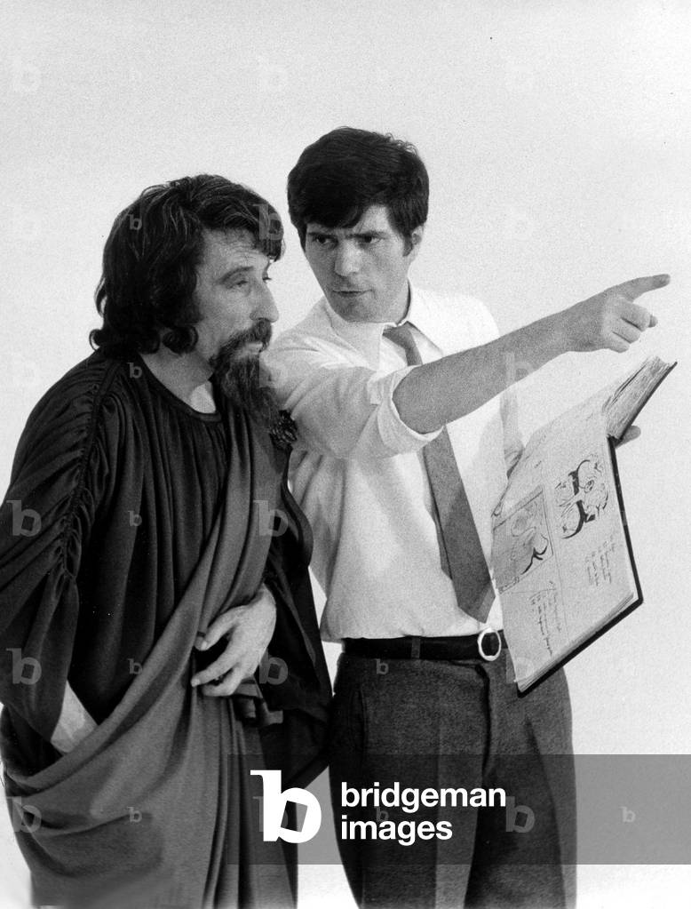 Jean-Christophe Averty and Henri Virlojeux on Set of A Midsummer Night 'S Dream November 12, 1969 (b/w photo)