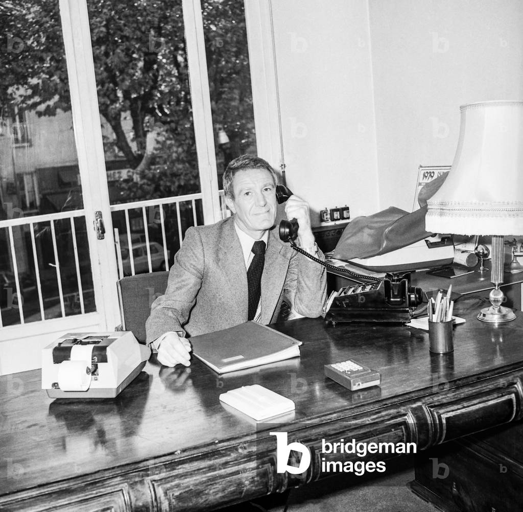 Guy Granger, future president of Nice football club (OGC Nice), October 30, 1979, France (b/w photo)